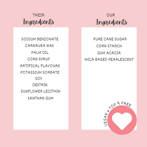 Handcrafted Pink Mini Roses, Silver Hearts, Vermicelli & White Pearls - Vegan, Gluten-Free, Nut-Free, Soy-Free, Dairy-Free Cake & Baking Sprinkles - Perfect for Anniversaries & Special Occasions - 5 Oz