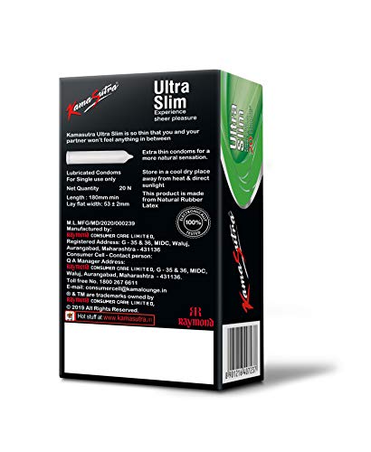 Indulge in the natural sensation of KamaSutra Ultra Slim condoms, providing a feeling almost like you’re not wearing anything. With a girth of 5.8 cm and a length of 12 cm,... - Image 2