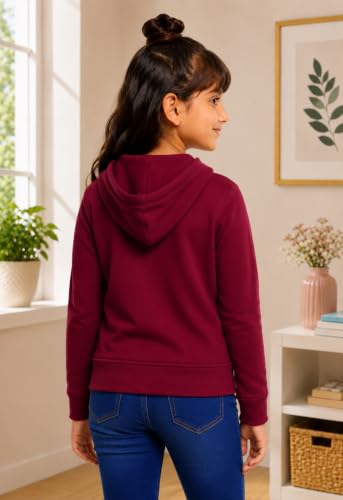 Image of ADBUCKS Girl's Cotton Hooded Sweatshirt