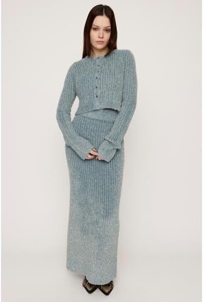 [スライ] GLITTER KNIT ロングスカート