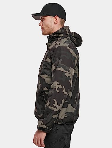 Brandit Men's Windbreaker Swedish M90 Dark Camo Size M #TOP2