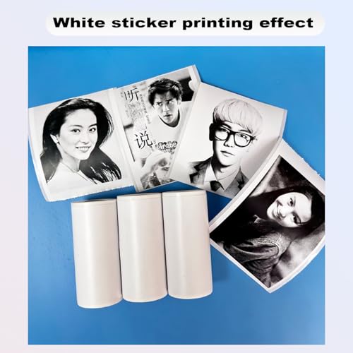 Image of 57x25mm Thermal Sticker Paper, 10 Rolls for Mini Thermal Printers - Colorful Self-Adhesive Labels, Compatible with Mini Printers & Label Makers, for DIY, Office, Kids' Cameras