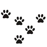 Paquete: 1 juego iTemer Vinilos decorativos pared dormitorio Stickers Decoracion pared Pegatinas pared decorativas Un hermoso regalo Huellas de gato Negro 58 * 10cm 1 set