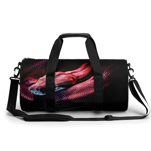 Sac de sport gym Serpent Rouge grand sac de voyage et camping duffel