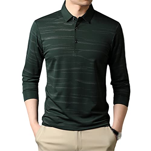 Polo tendance manches longues homme noir vert pour vos sorties décontractées