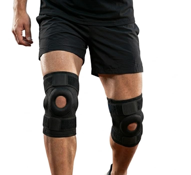 Premium Adjustable Patella Knee Support Brace for Cycling & Gym-image-9