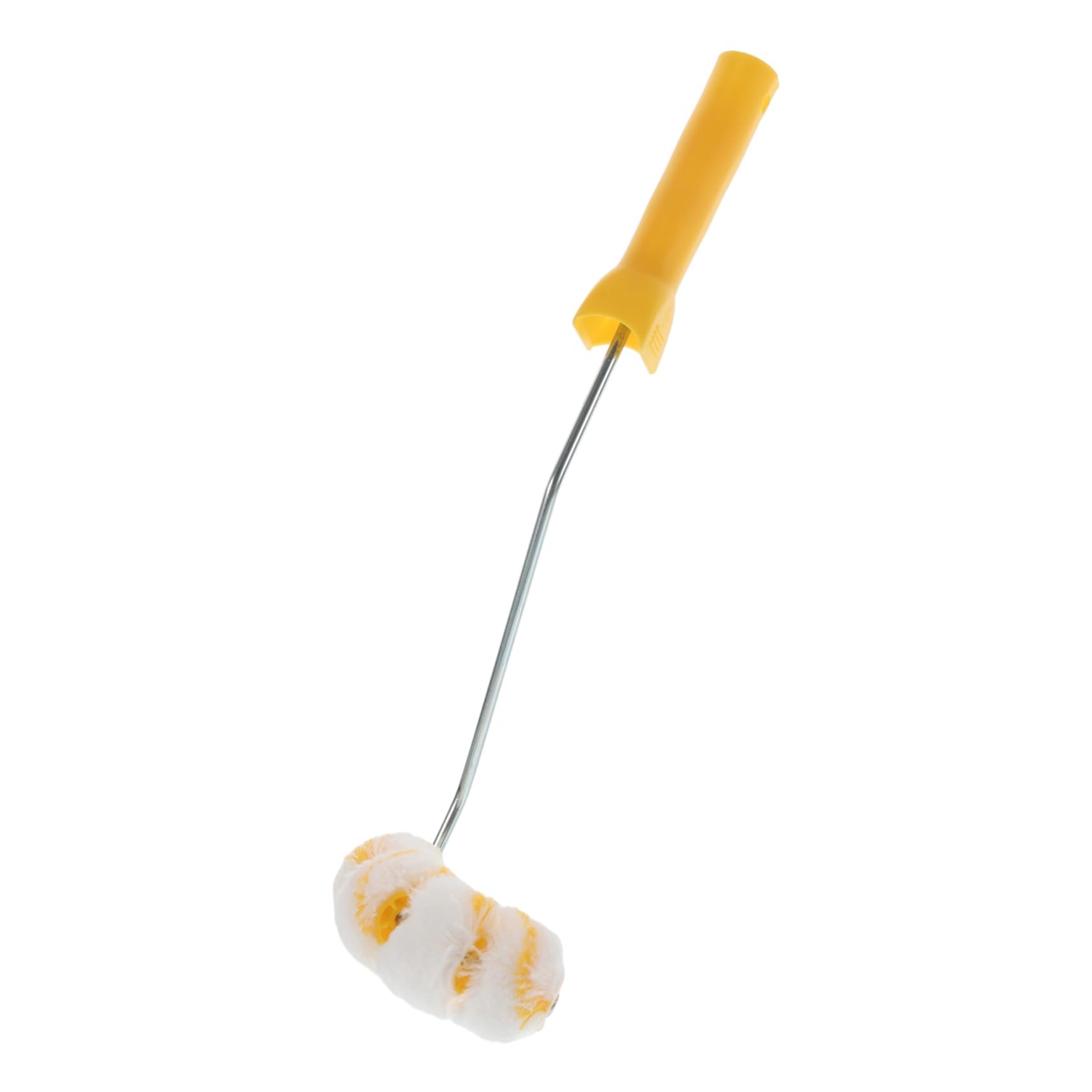 Uonlytech 10 Stück 4 Gebogene Kanalbürste Schaumstoffrollen Malen Schaumrolle Mit Hoher Dichte Pfeifenmaler Schaumrollenfarbe Rohr Farbroller-kit Schwammwalzen Zum Streichen Yellow Eisen