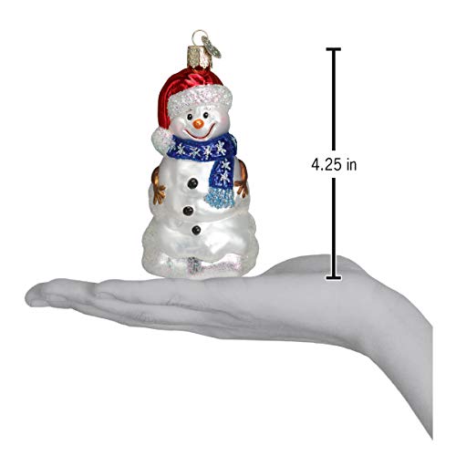 Old World Christmas Glasornamente für Weihnachtsbaum, geblasen, Schneemann – Ansicht 3