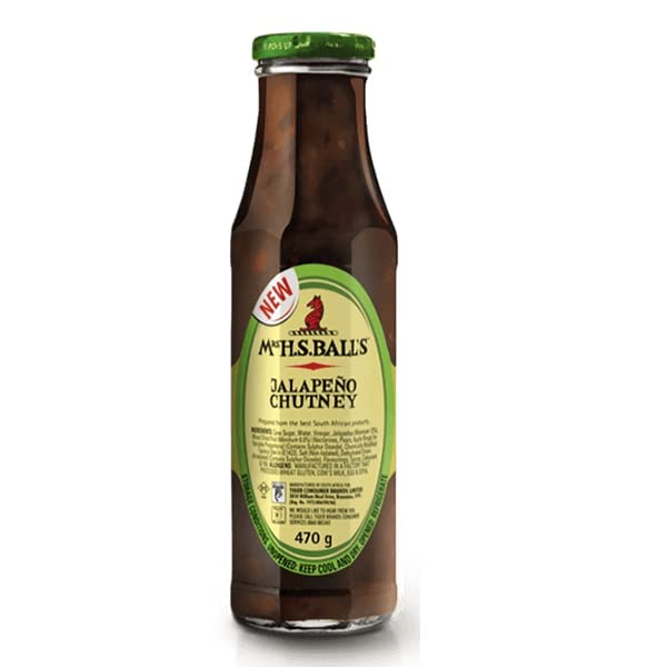 Mrs H.S.Ball's Chutney Jalapeno 470g 16 oz