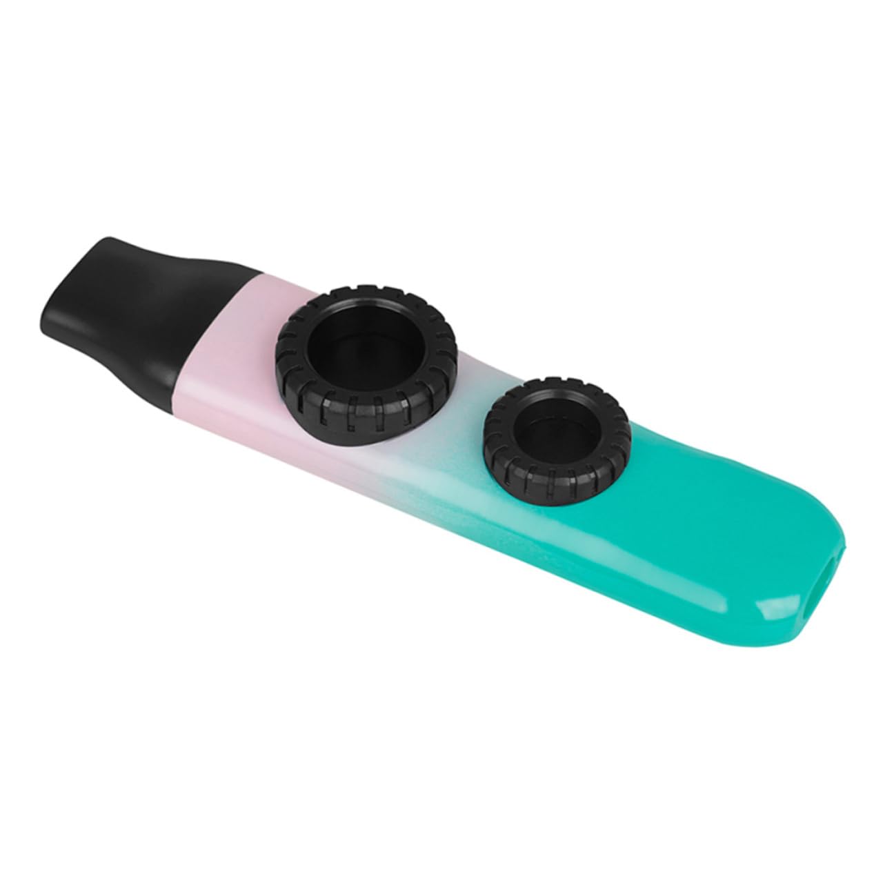 ibasenice 3juegos Kazoo Profesional De Doble Orificio Para Adultos Kazoo Portátil Color Gradiente Con Accesorios Para Acompañar Guitarra Ukelele y Violín