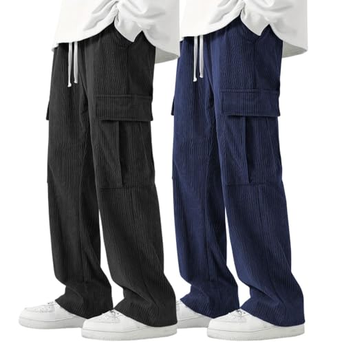 Image of GRECIILOOKS Cargo Joggers for Men - Cotton Loose Fit Utility Pants with 4 Pockets | Durable Outdoor & Hiking Trousers (Available in Plus Size)