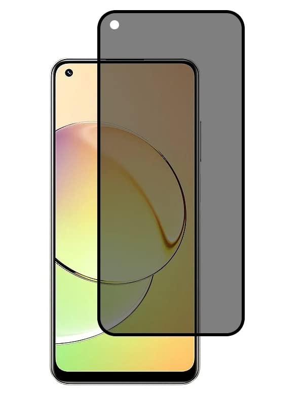 Soezit Privacy Antispy Tempered Glass Screen Guard for Realme 10 4G (Black) Antispy Anti Peeping Glass with Easy Installation Kit