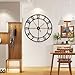 LEIKE 40 Inch Extra Large Wall Clock, Decorative Oversized Arabic Numerals Battery Operated Black Metal Wall Clocks for Living Room,Kitchen,Office, Farmhouse,Entrance Decor