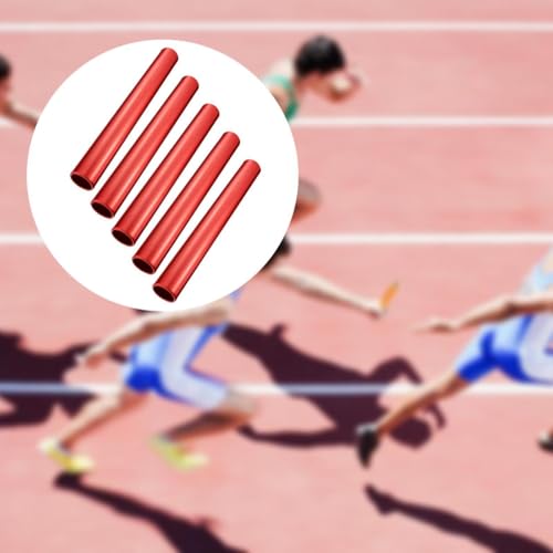 Vaveren 5 Pieces Track Field Relay Batons Running Race Sticks 11.42