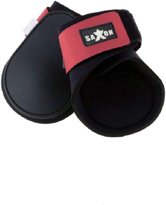 Saxon. Contoured Fetlock Boots Black/Pink Full