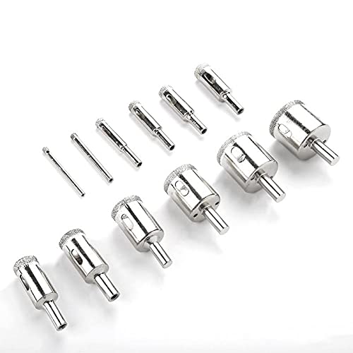 Juego de 12 brocas con recubrimiento de diamante 3-32 mm miniatura 6