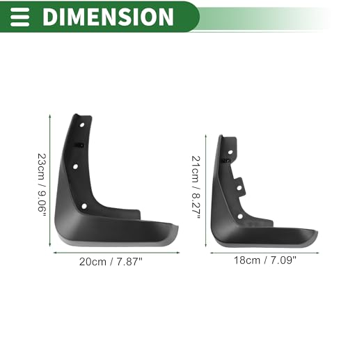 Image of Motoforti Mud Flaps Splash Guards Mud Guards for Lexus ES 2007-2011 W /Mount Accessories