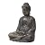 Glitzhome GH20384 22.75" Indoor Outdoor Sitting Meditating Buddha Zen Statue, 22.75 Inch Tall, Bronze