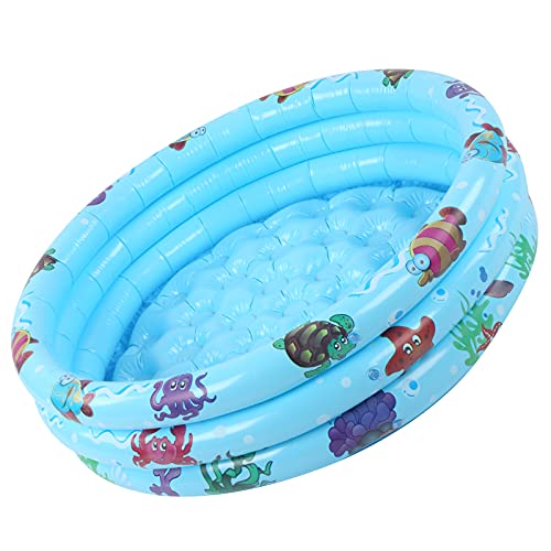 Inflatable Pool, Summer Round Baby Pool for Indoor Outdoor for Taking Bath(90cm)