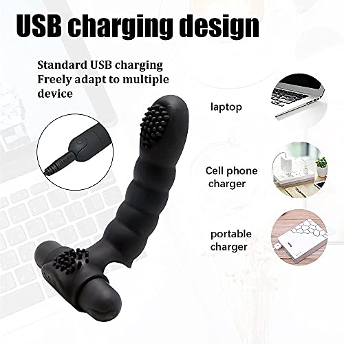 Brinquedos masculinos e femininos 12 Modos Vibrar An-us Massager Cordless,Dual Motor Vibrante Recarr