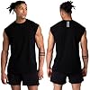 Holure 1 Pack Men's Gym Tank Tops Workout Sleeveless T-Shirts Athletic Muscle Tank Training Bodybuilding Shirts Black 08-2XL #1