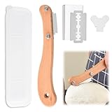 JUGUTA Cuchillo De Panadero, Cuchillo Para Masa Pan, Herramienta De Corte De Pan, Cuchilla Panadero Greñar Pan, Cojo De Puntuación De Pan, Con 5 Cuchillas De Repuesto