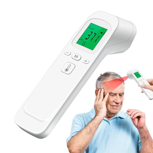 Fravsiu Medidor de temperatura infrarrojo digital, medidor de temperatura infrarrojo para humanos | Medidor de temperatura digital frente | Medidor de temperatura frontal, medidor de temperatura