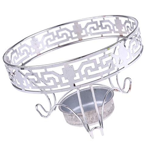 YIJU Acampamento Fogão a álcool Suporte Rack Espírito Queimador Bandeja Forno Fogão - 26 cm