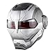 CFYBAO Retro Harley Desvelado Casco Personalidad Creativa Moto Casco Hierro Hombre Transformers Desvelado Casco,Mattecolor,XL