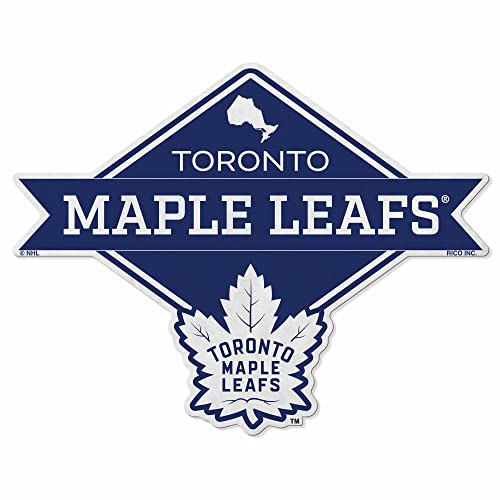 Rico Industries NHL Toronto Maple Leafs Diamond Shape Cut Pennant - Home and Living Room Décor - Soft Felt EZ to Hang