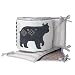 Lambs & Ivy Woodland Forest Gray Bear/Fox 4-Piece Perfect Fit Baby Crib Bumper