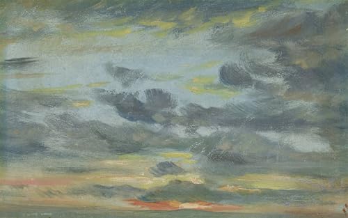 Tableau impressions d'art mural haut de gamme Sky Study Sunset Constable format 60x90cm