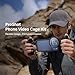 PGYTECH ProShot Phone Video Cage Kit for iPhone 17 Pro, Quick Release Dual Handle Grip Rig with Bluetooth Remote, Aluminum Phone Cage with Cold Shoe 67mm Filter Ring for Vlogging/Phone Photographer