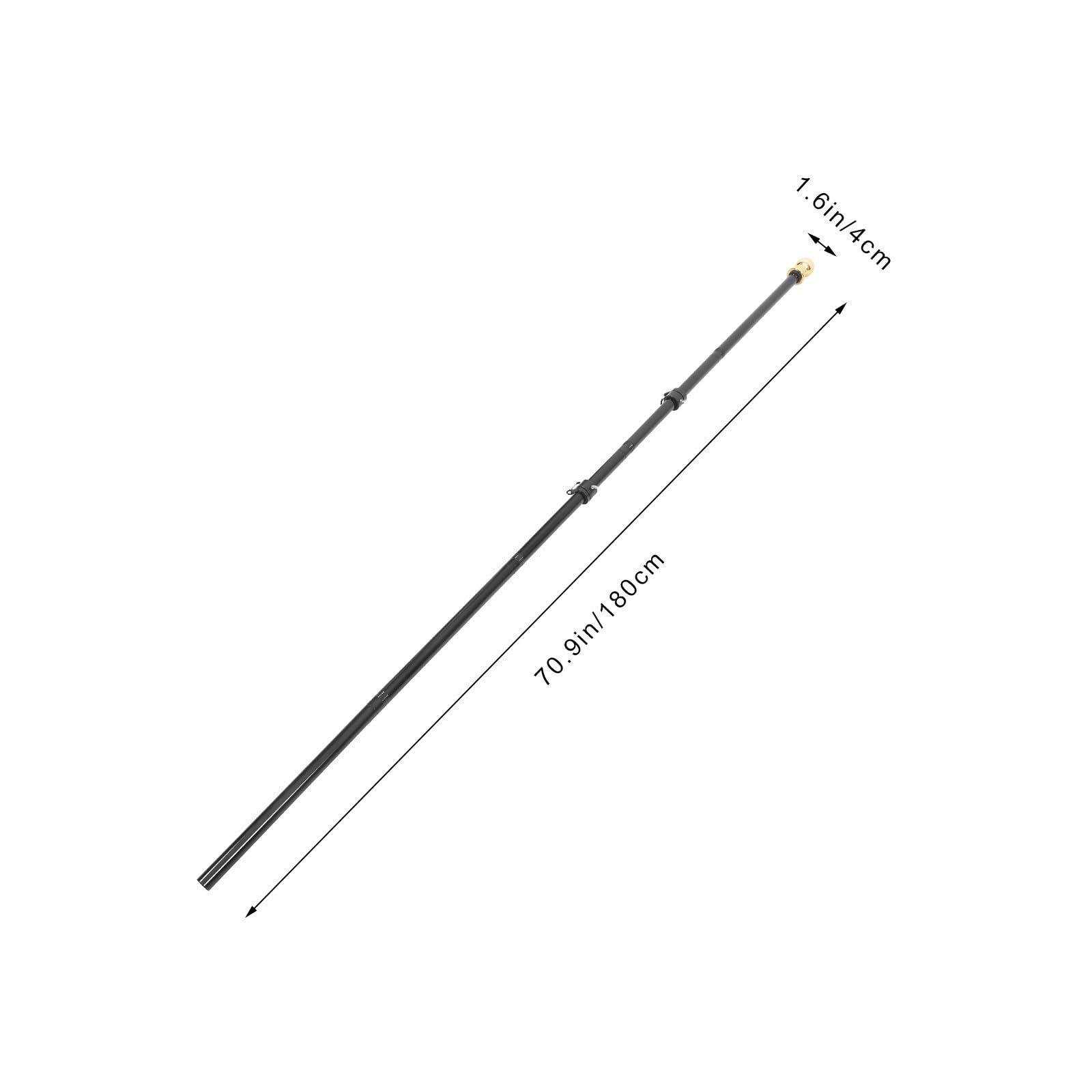 Artibetter Bastone per bandiera rotante in acciaio inossidabile, supporto per bandiera, superficie liscia, antiruggine, per truck e roof