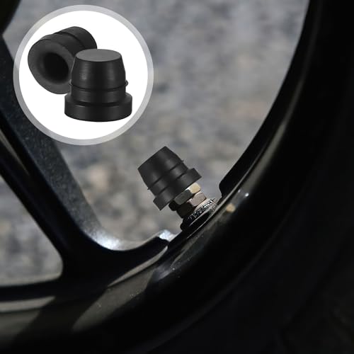 40 Stück Bremsentlüfter Schraubkappen, 6mm Gummi Fett Zubehör Kappen, Fett Fitting Staubschutzkappen, Bremsentlüftung Bremsnippelkappe für Automotive Motorrad Ersatzteile, Schwarz