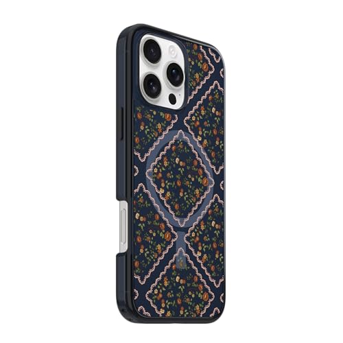Image of OtterBox iPhone 16 Pro Max Symmetry Series Clear Case - Floral Romance Blue - Ultra-Thin, Sleek iPhone Case, Floral iPhone Case