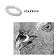 cyclingcolors 50x Stück Hühnerbrillen Hühnerschnabelring Peepers Brille Anti Picken Huhn Fasan Geflügel Blinders Kunststoff, klein