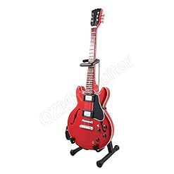 OZMiniGuitar Guitare Miniature Eric Clapton Crossroads ES 335 - Les Beatles, Paul McCartney, John Lennon, RIngo Starr, George Harrison OZMiniGuitar Guitare Miniature Eric Clapton Crossroads ES 335 – Image 2