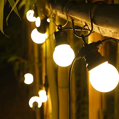Luces solares LED G50 blancas 16 ft para exterior miniatura 6