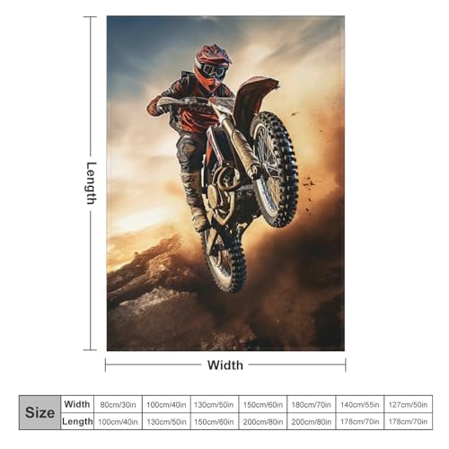 Couverture motocross et plaid de flanelle pour soirée cocooning - 6