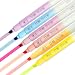Erasable Highlighters, Double Head Smooth Writing Highlighters, Chisel Tip Assorted Colors High Lighter Markers, 6 Count