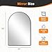 Delma Arched Bathroom Mirror, 24