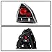 ACANII - For Black 1992-1996 Honda Prelude Tail Lights Rear brake Replacement Assembly Lamps 92 93 94 95 96 Left+Right