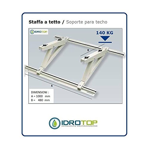 Staffa a Tetto per climatizzatori con inclinazione 12° a 28° dim.1000X480MM