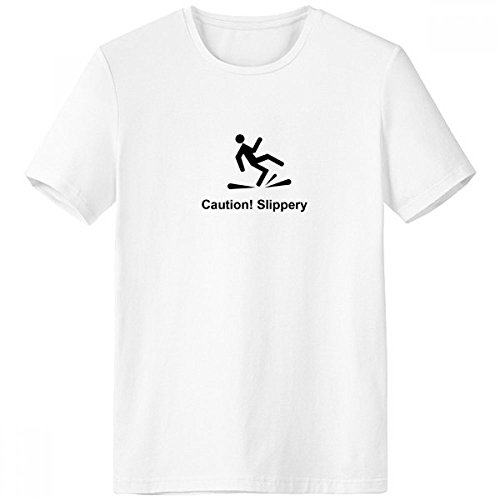 T-shirt Gift Attention Slippery Symbole pour homme idée cadeau originale