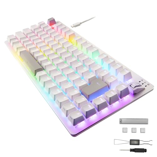 新品 エレコム ゲーミングキーボード ホワイト TK-VK720AWH-EN V custom VK720A - TK-VK720AWH-EN