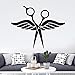 Produktbild Mrlwy Schere Friseursalon Aufkleber Friseur Aufkleber Barber Shop Poster Vinyl Wandtattoos Dekor Wandbild Friseursalon Aufkleber 51X40 Cm