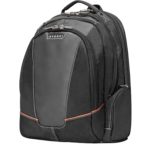 Everki Flight – laptopryggsäck för bärbara datorer upp till 16 tum (40,6 cm) med genomtänkt fack, mjukt fodrat...