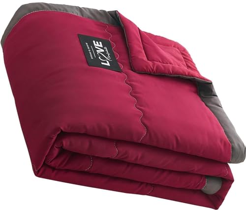 Sommerdecke 150x200/180x200/200x230cm Kühlende Decke Leichte Atmungsaktive Down Bettdecke Erfrischende Daunendecke Weich Waschbar Sommer Kühler Wohndecke Sofadecke Bettwäsche(#8,150x200cm/59x78in)