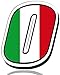 Biomar Labs® Adesivo Sticker Numero Racing 0 Gara Bandiera Italia Italy Italian Italien Auto Moto Cross Rally Sport Tuning N 310